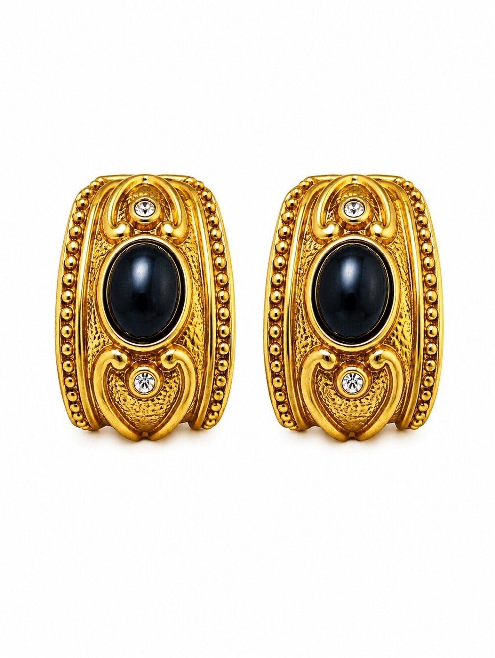 VTG AVON 1994 Etruscan Style Essential Treasures Clip-on Earrings